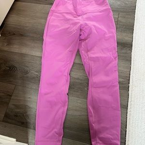 Lululemon high-rise pink legging
